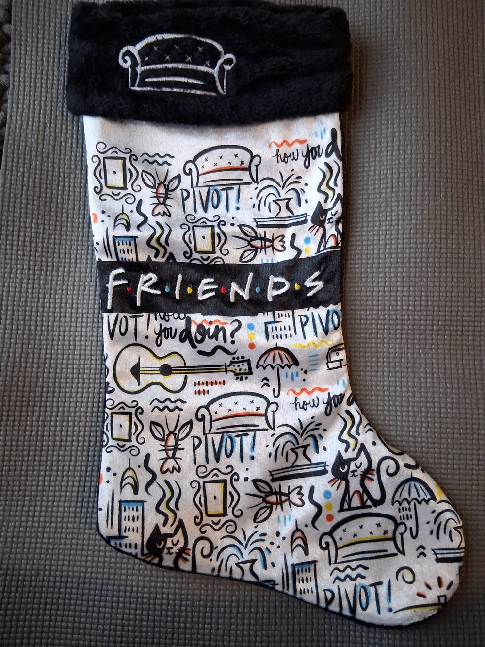 New "FRIENDS" Plush Holiday Stocking